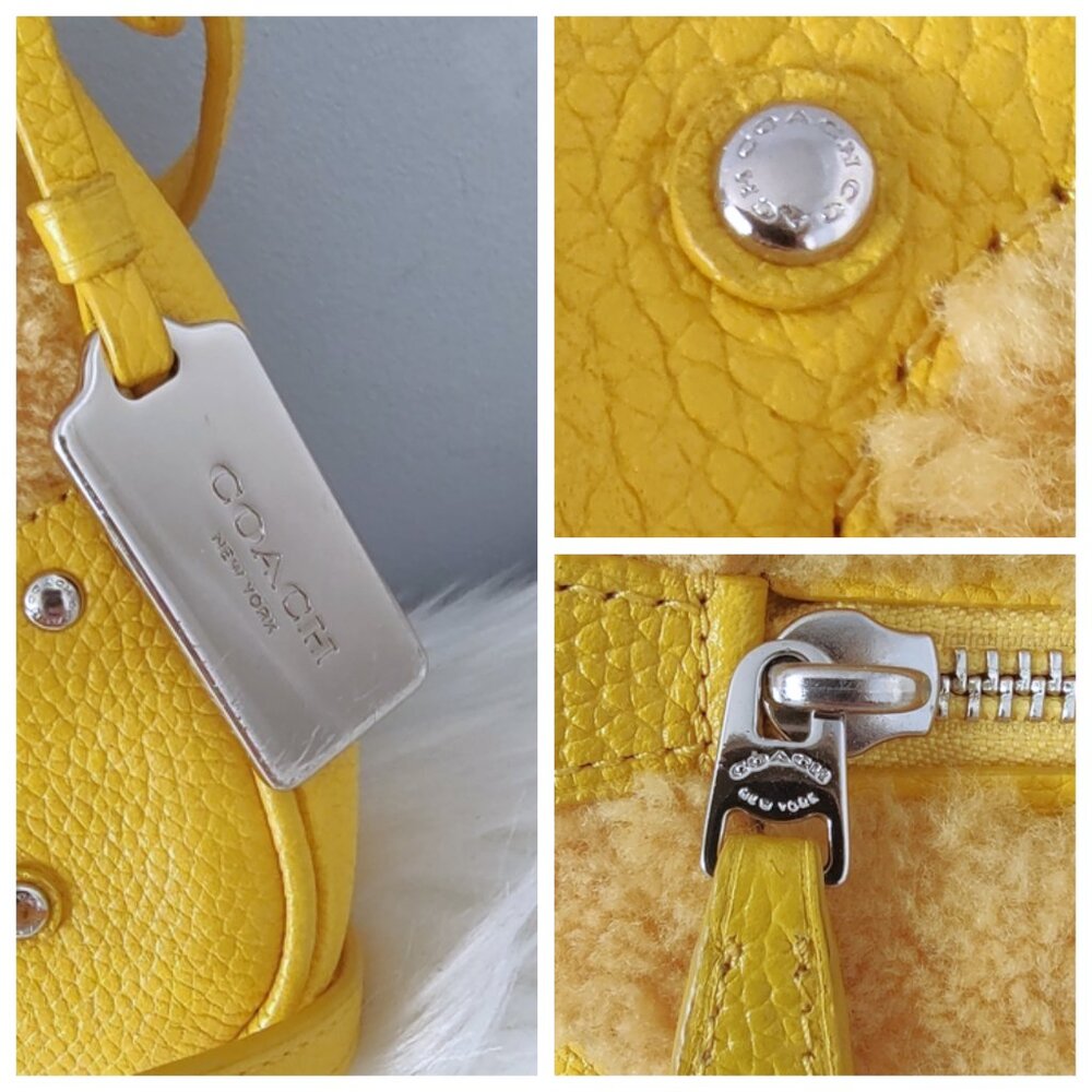 Coach Rhyder shearling crossbody bag #36490 EUC - Picture 4 of 9